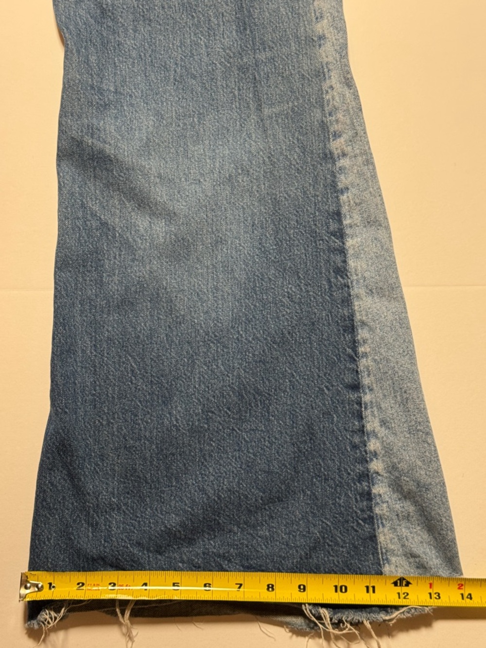 POLO by Ralph Lauren Women's Paneled Flare Premium‎ Denim Jeans Raw Hem Boho 29 - Picture 4 of 14
